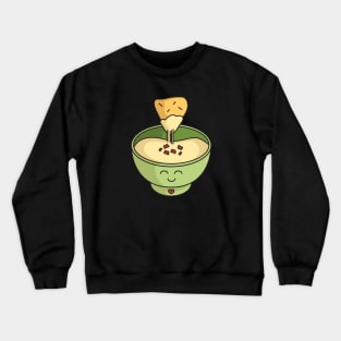 Kawaii Queso Bowl with Chip Crewneck Sweatshirt